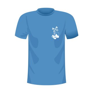Aircool Unisex-T-Shirt Rom 2024 München-Freising Ocean Blue